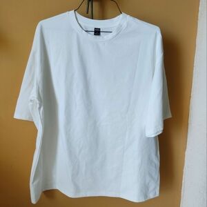 Shein Plus Size White Men's Shirt Size L